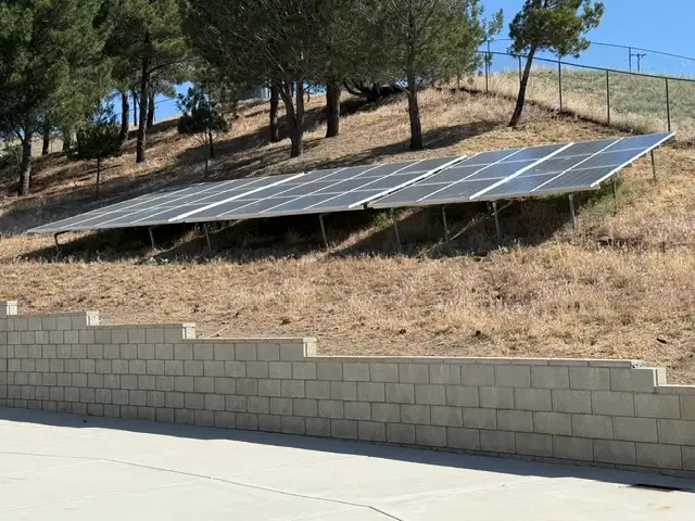 solar panels Leona Valley custom home
